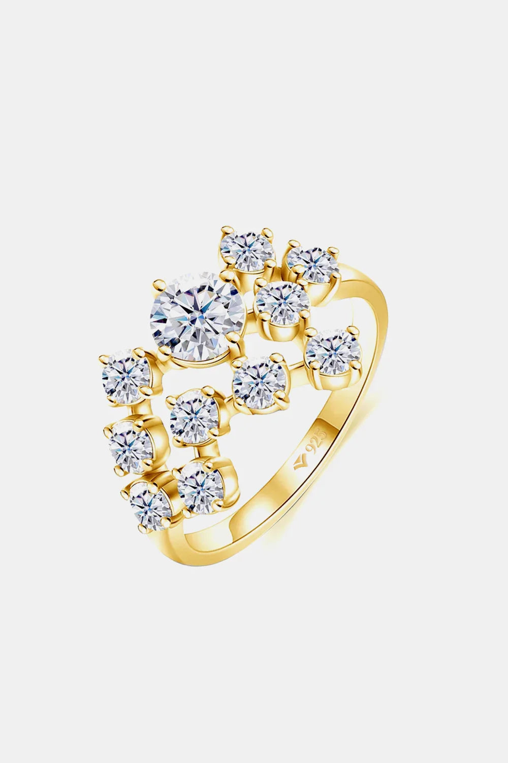 1.2 Carat Moissanite 925 Sterling Silver Ring - VAleG