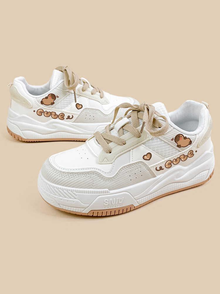 Soft Bottom Cute Wild Khaki Shoes - VAleG