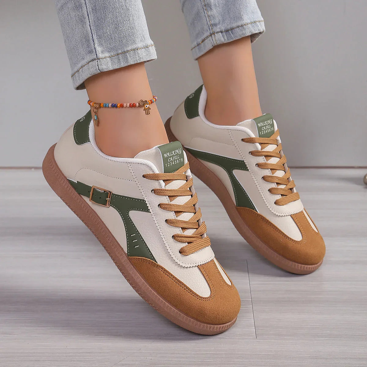 Women's Shoes Plus Size German Training Shoes Classic Round Toe - VAleG