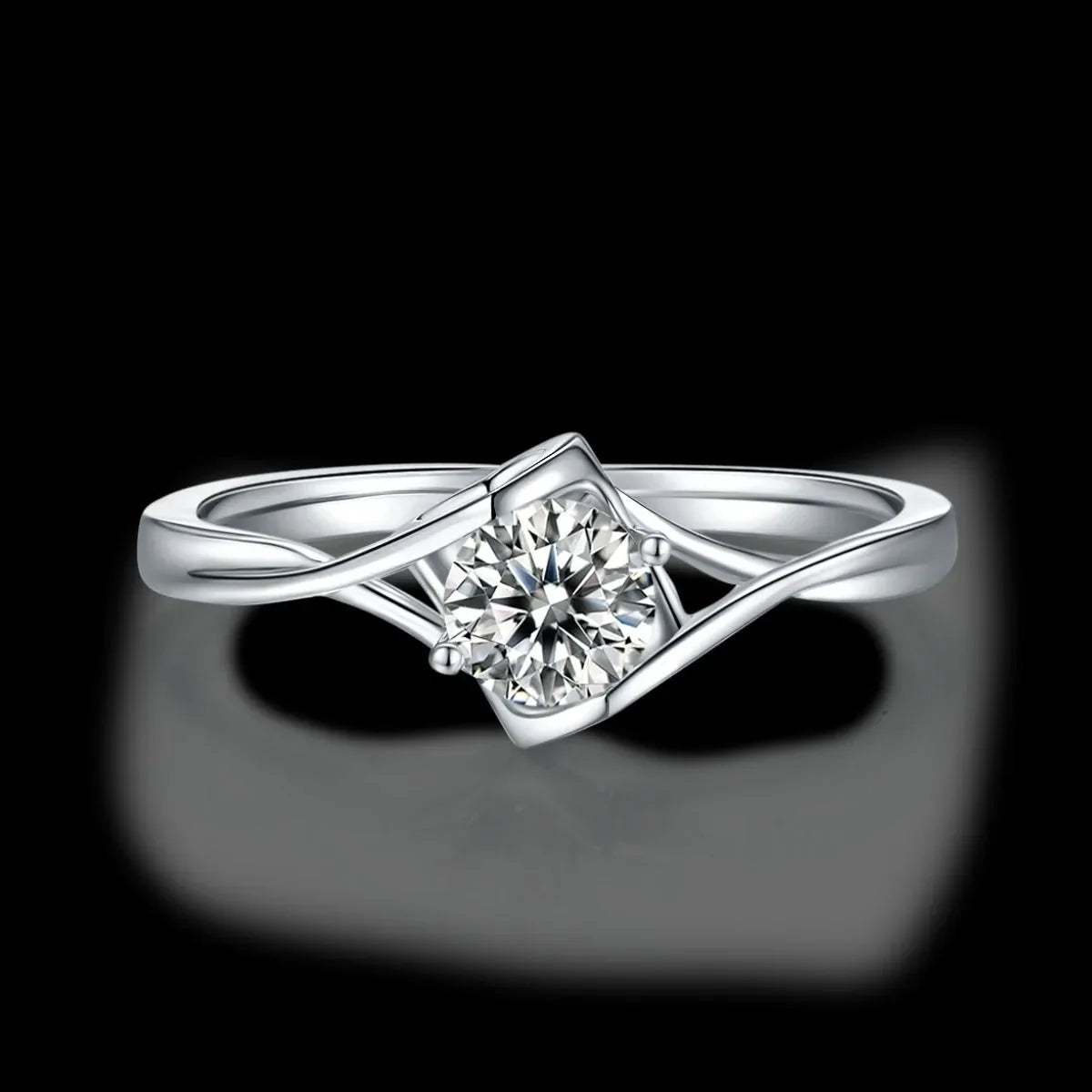 Moissanite 925 Sterling Silver Ring - VAleG