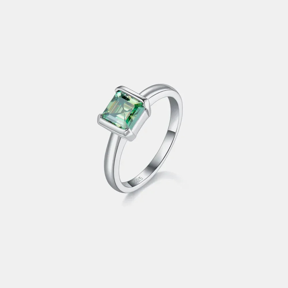 1 Carat Moissanite 925 Sterling Silver Ring - VAleG
