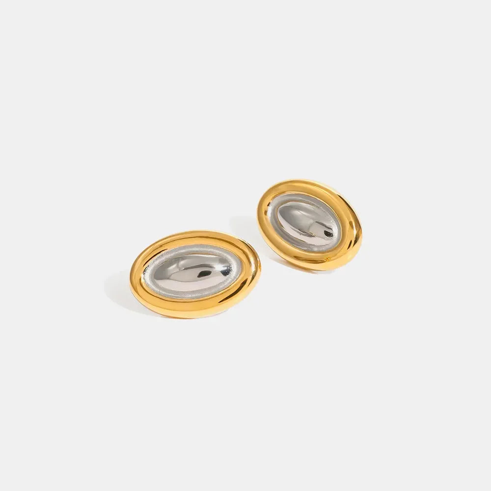 18K Gold-Plated Stainless Steel Stud Earring - VAleG