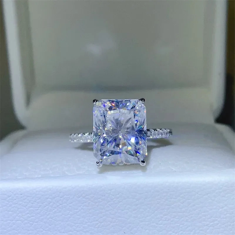 5 Carat Moissanite Zircon 925 Sterling Silver Ring - VAleG