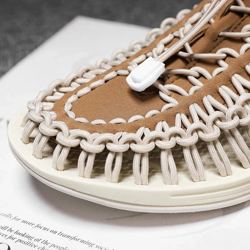 Sandals Woven Men's Casual Beach Couple - VAleG