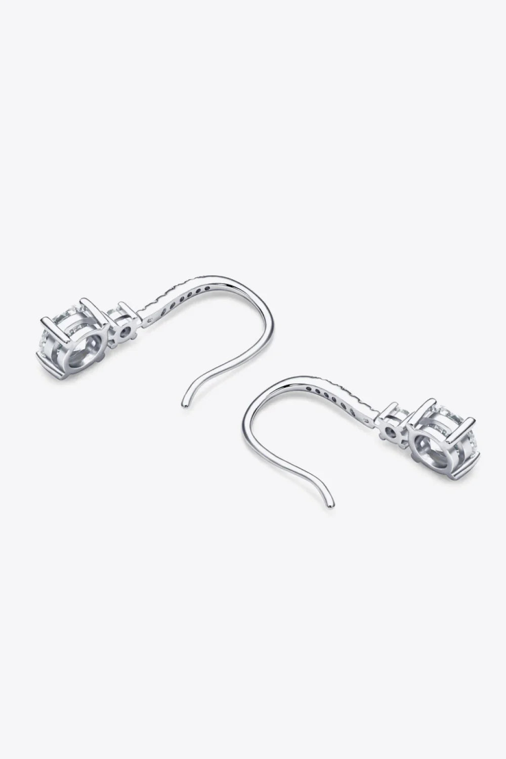 2 Carat Moissanite 925 Sterling Silver Drop Earrings - VAleG