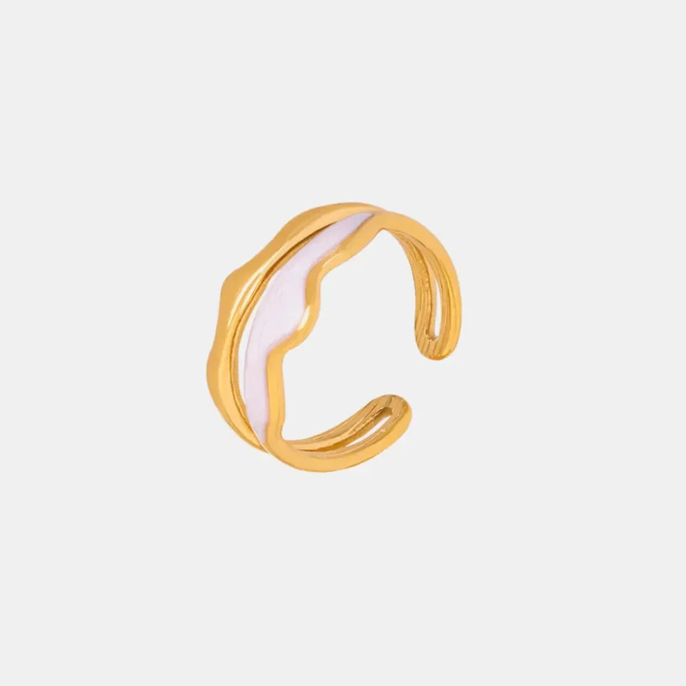 18K Gold-Plated Open Ring - VAleG