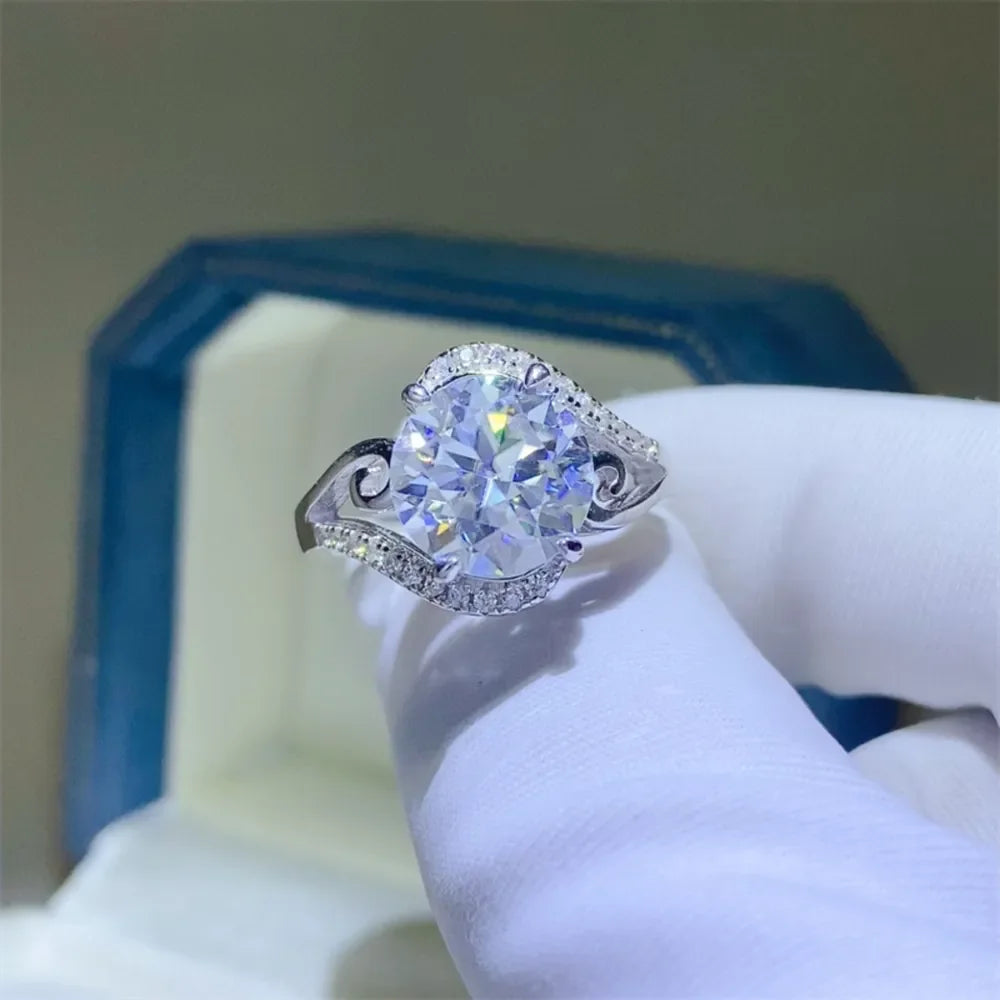 3 Carat Moissanite 925 Sterling Silver Ring - VAleG
