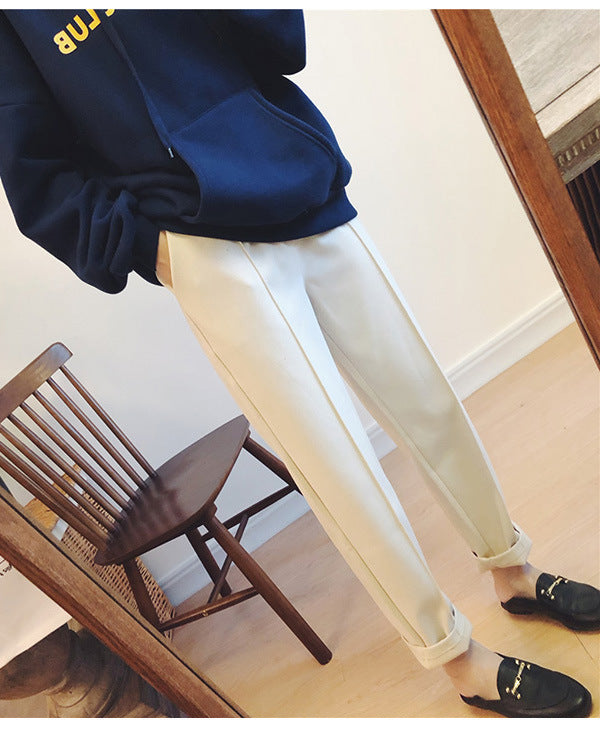 Pantaloni casual affusolati dritti