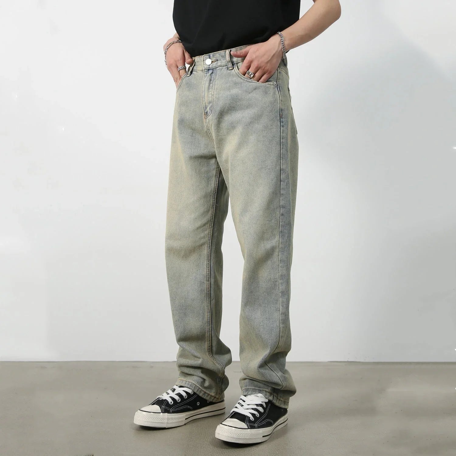 Men's Casual All-matching Loose Japanese Style Casual Trousers - VAleG