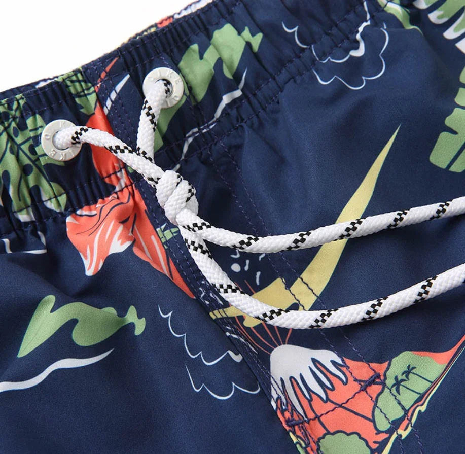 Men's Swimwear Quick-drying Boxer Swim Shorts - VAleG