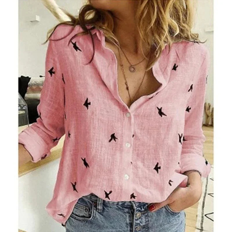 Pure color casual loose long sleeves - VAleG