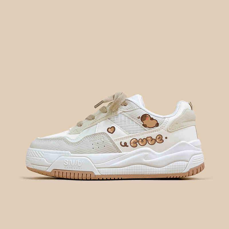 Soft Bottom Cute Wild Khaki Shoes - VAleG