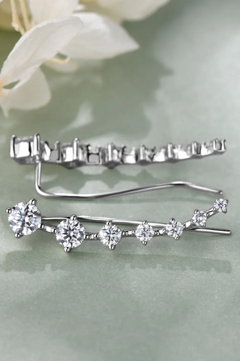 1.9 Carat Moissanite 925 Sterling Silver Earrings - VAleG