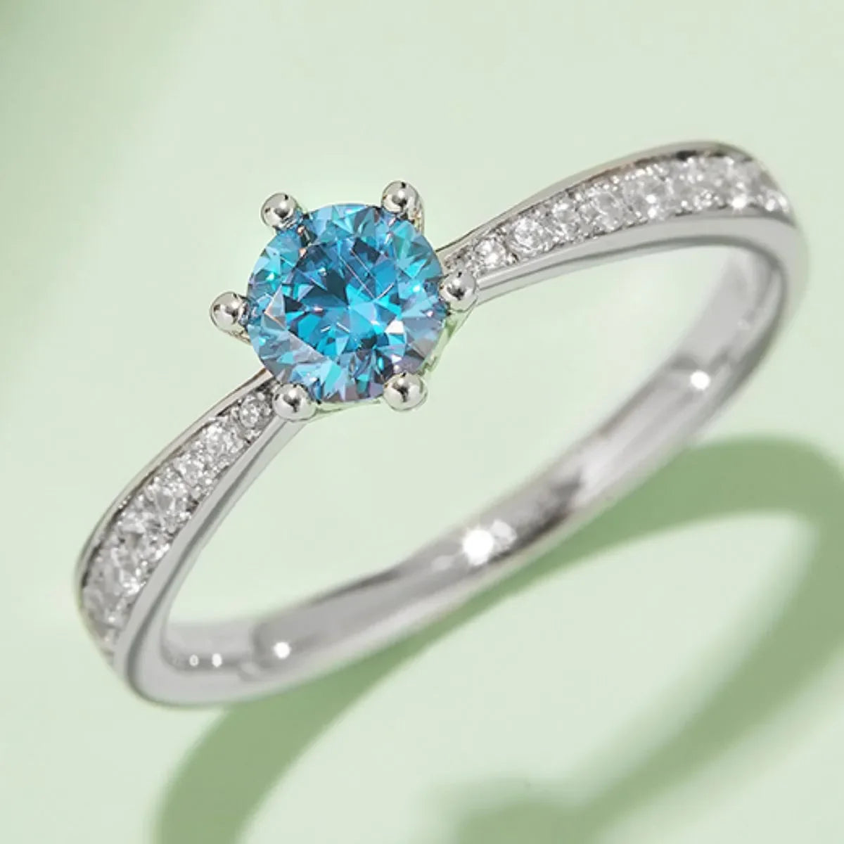 Moissanite 925 Sterling Silver Ring - VAleG