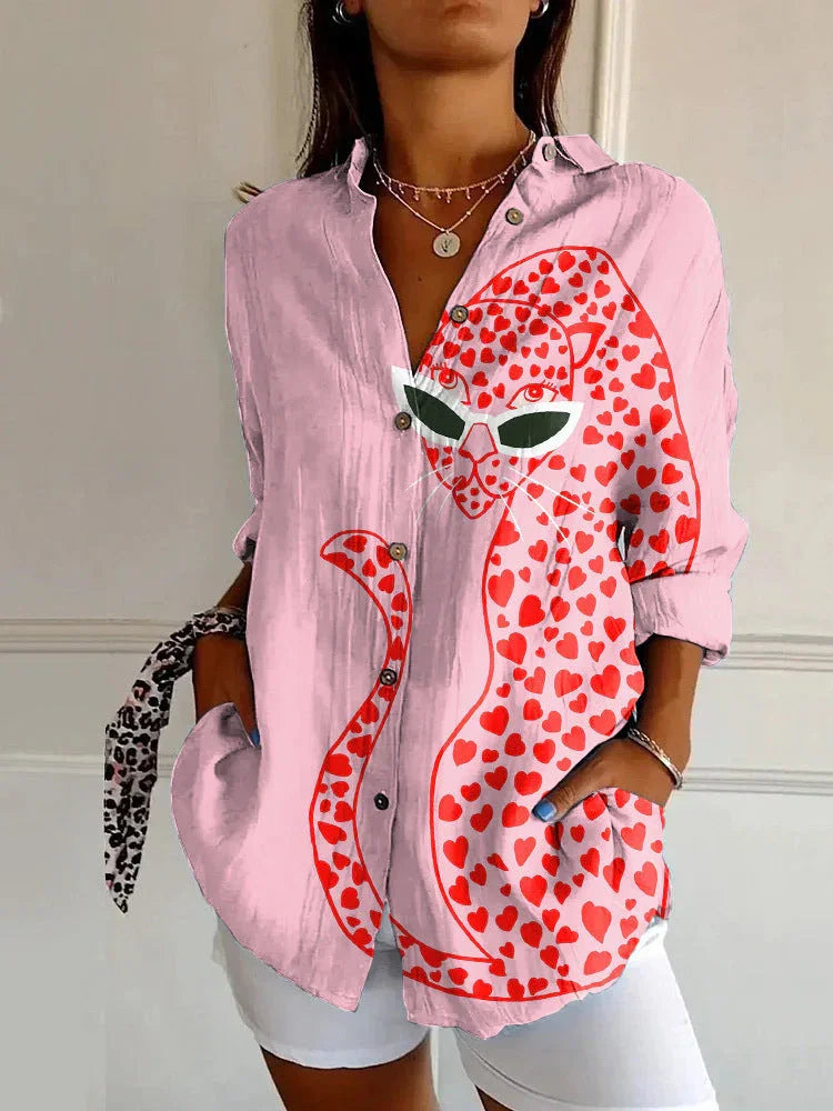 New Women's Summer Animal Pattern 3D Printed Shirt - VAleG