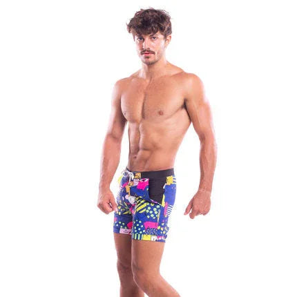 Men's Swimsuit Boxer Cut Sexy Swimwear Swimming Bikini Briefs - VAleG