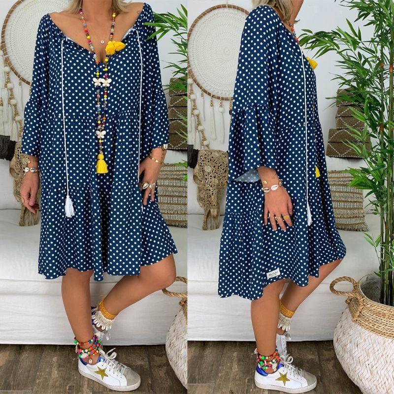 Printed Sleeves Ruffled Shirt Beach Skirt - VAleG