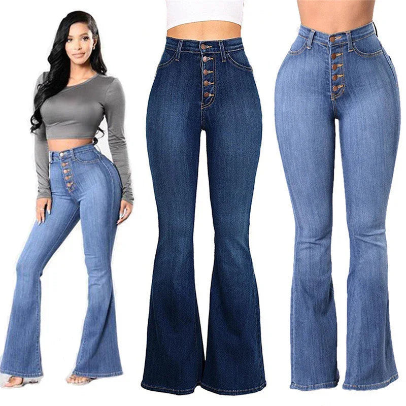 New high waist stretch jeans - VAleG