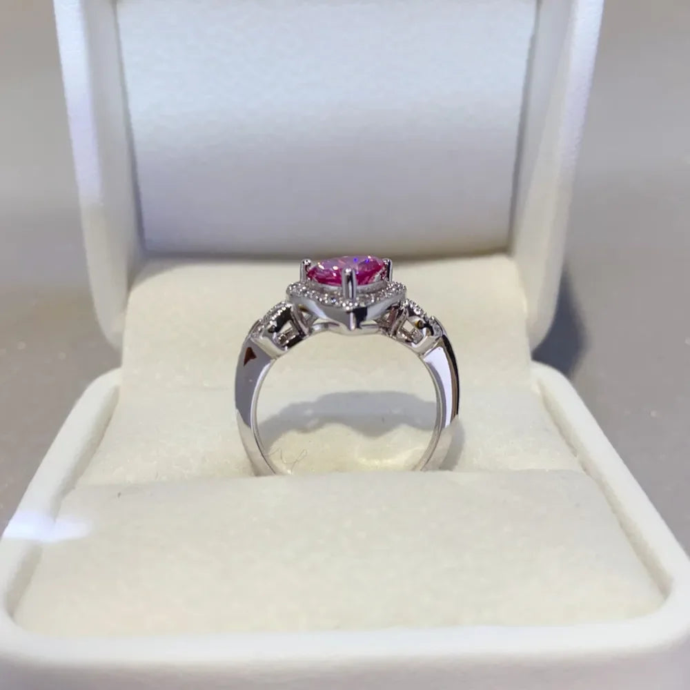 1 Carat Moissanite 925 Sterling Silver Ring - VAleG