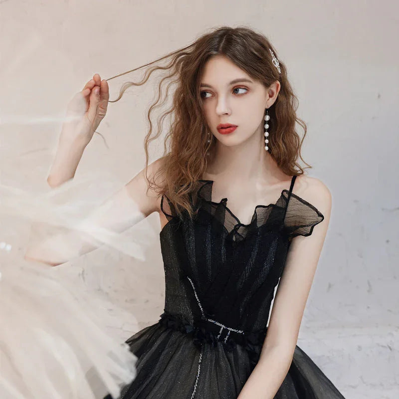 Small People Show Thin Student Art Test Temperament Socialite Banquet Dress - VAleG