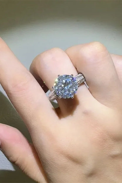 5 Carat Moissanite 925 Sterling Silver Ring - VAleG