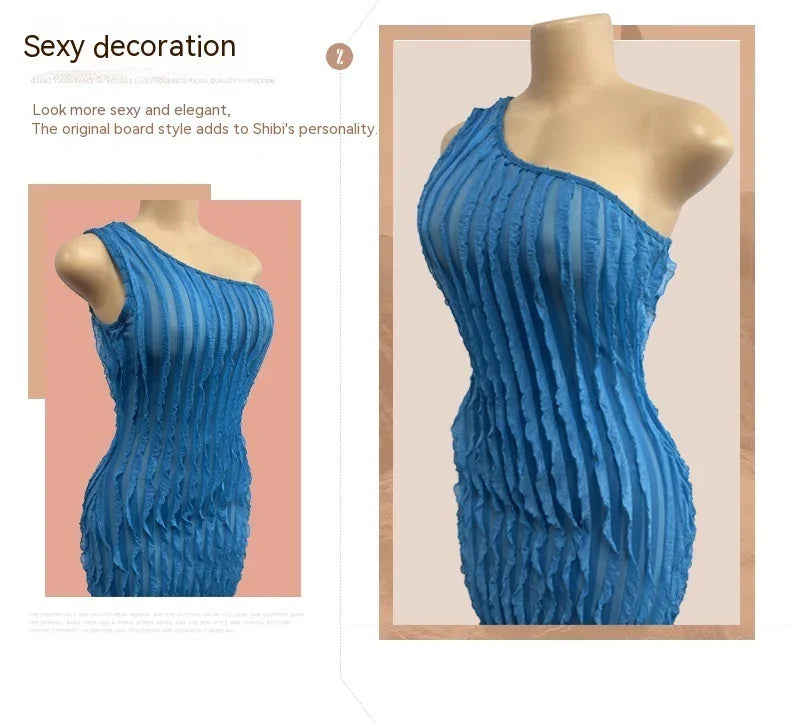 Backless High Waist Sheath Dress - VAleG