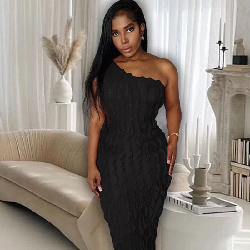 Backless High Waist Sheath Dress - VAleG