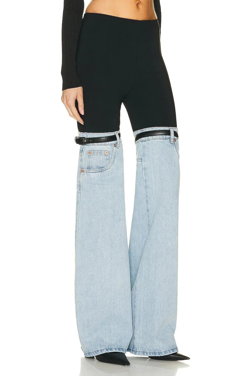 High Waist Straight Wide Leg Senior Personality Chic Pants For Women - VAleG