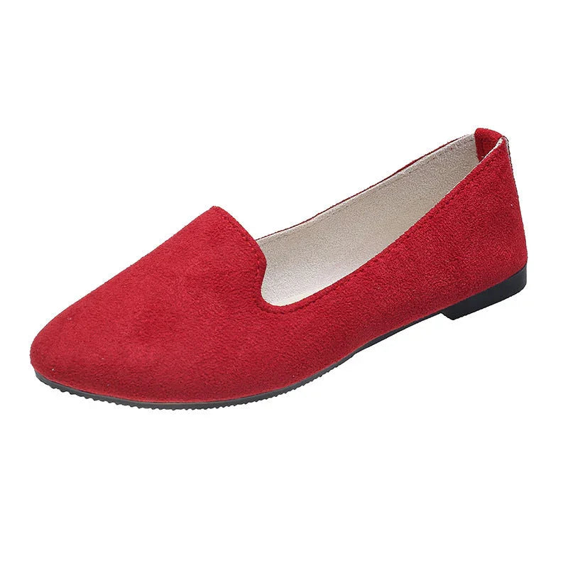 Spring And Autumn Women's New Candy Color Work Flat Shoes - VAleG