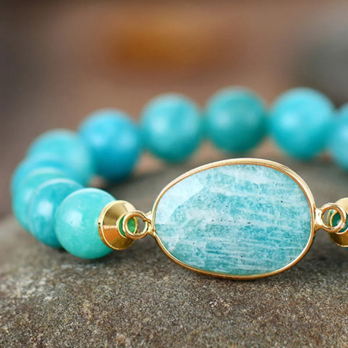 Natural Stone Beaded Bracelet - VAleG