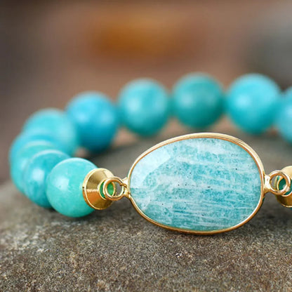Natural Stone Beaded Bracelet - VAleG