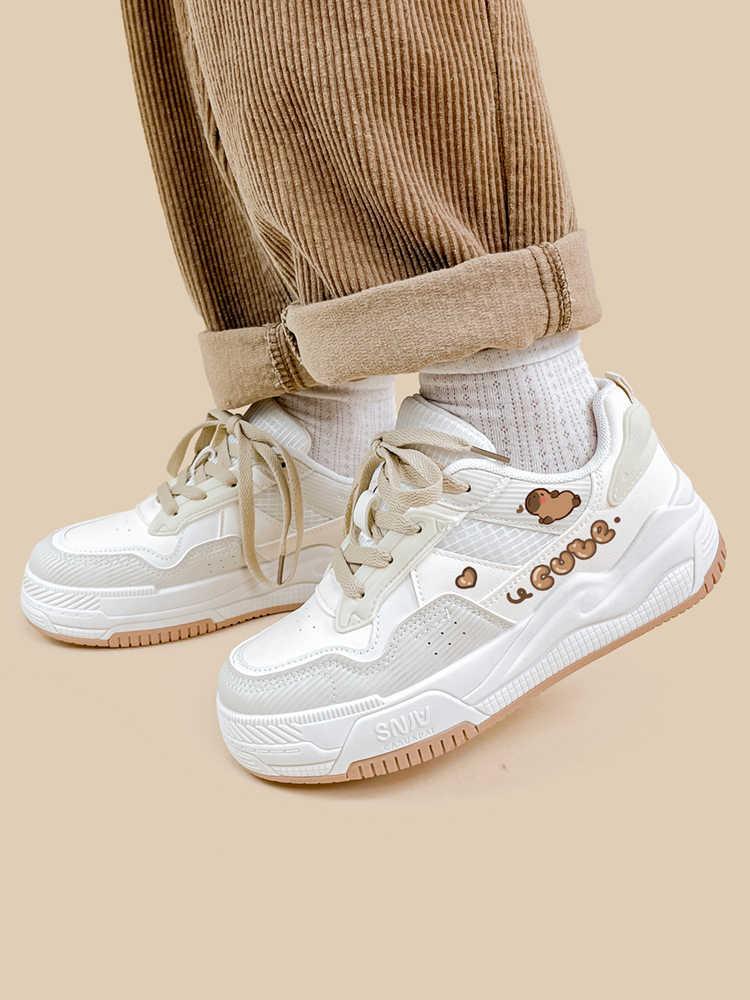 Soft Bottom Cute Wild Khaki Shoes - VAleG
