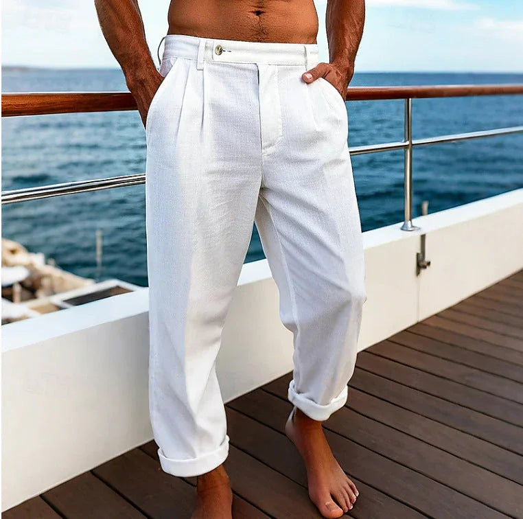 Men's Pocket Flat Comfortable Breathable Trousers - VAleG
