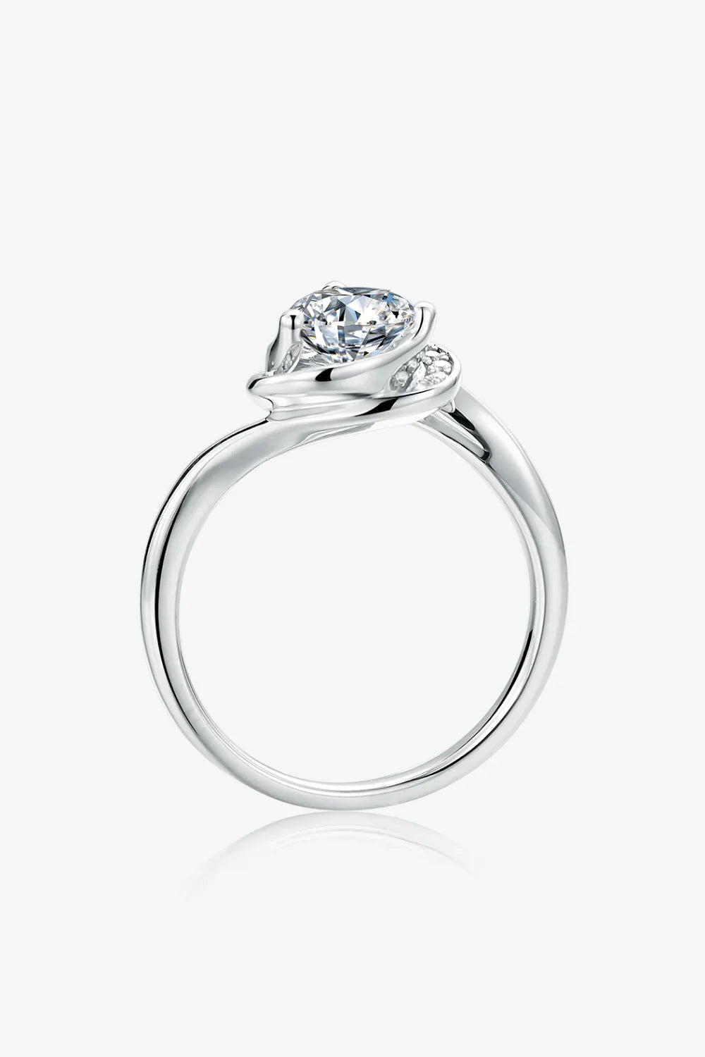 1 Carat Moissanite 925 Sterling Silver Heart Ring - VAleG