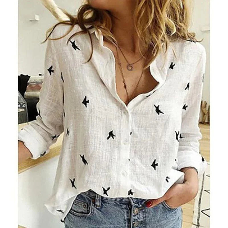 Pure color casual loose long sleeves - VAleG