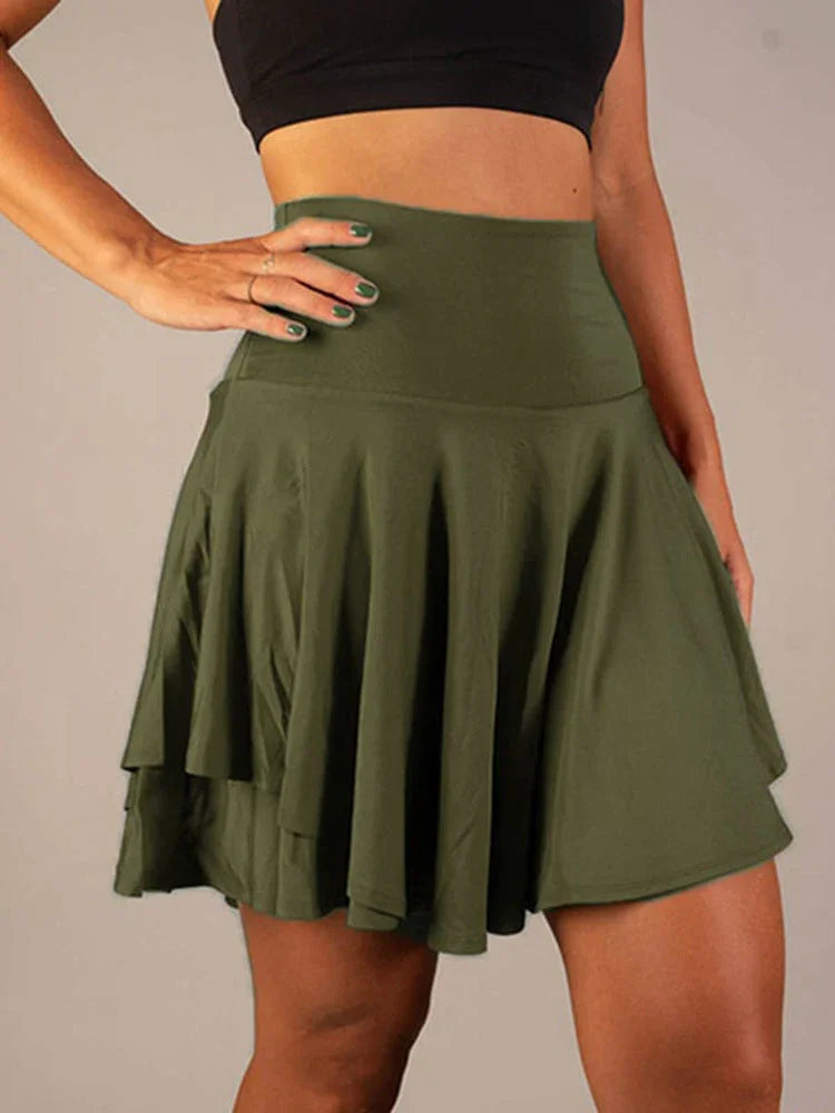 All-match Tutu High Waist Belly Contracting Running Short Skirt Anti-exposure Yoga Skirt - VAleG