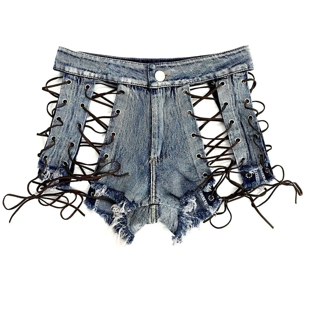 Women's Denim Shorts hot pants - VAleG