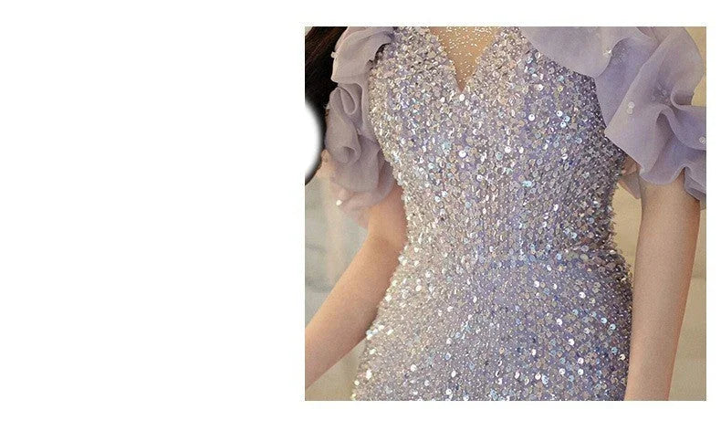 Evening Gown Women's Halter French Style - VAleG