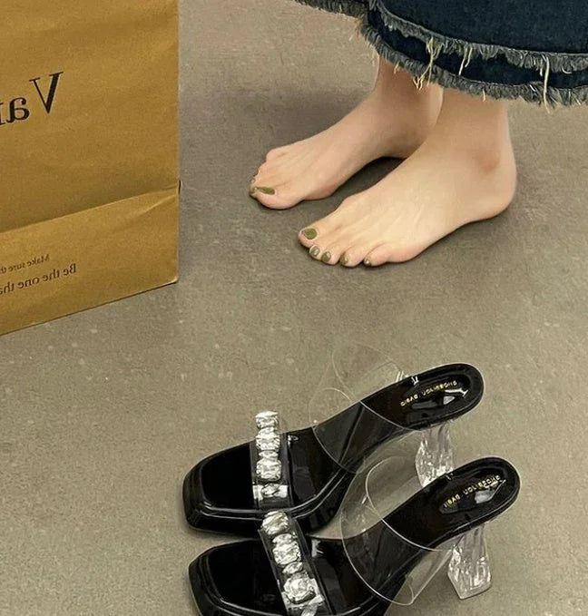 French Rhinestones With Clear Crystal And Slippers - VAleG