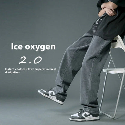 Loose Straight Summer Thin Jeans For Men - VAleG
