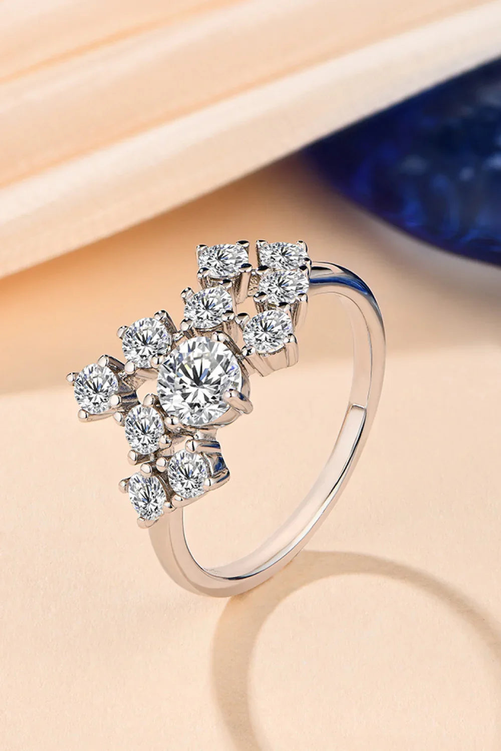 1.2 Carat Moissanite 925 Sterling Silver Ring - VAleG