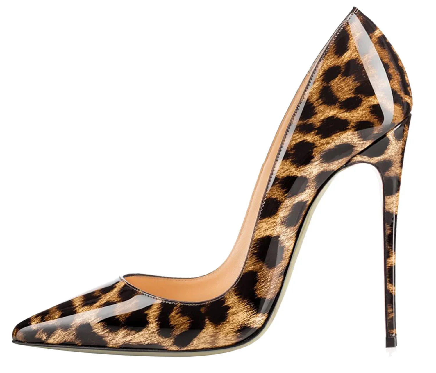 Animal Texture Pointed Toe High Heel Women's Shoes - VAleG