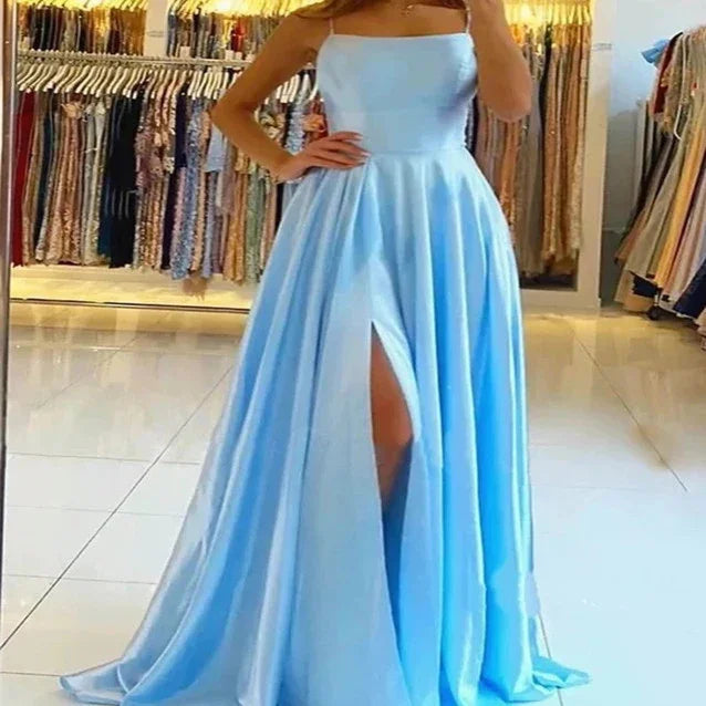 Evening Dress Prom Robe Formal Simple Split - VAleG