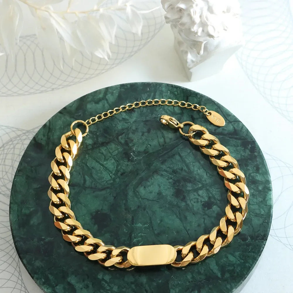 18K Gold-Plated Titanium Steel Bracelet - VAleG