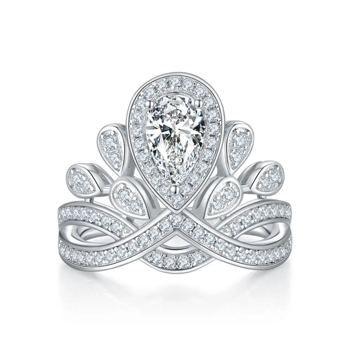 1 Carat Moissanite 925 Sterling Silver Ring - VAleG
