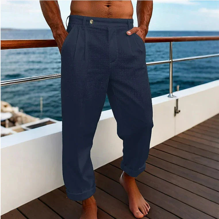 Men's Pocket Flat Comfortable Breathable Trousers - VAleG