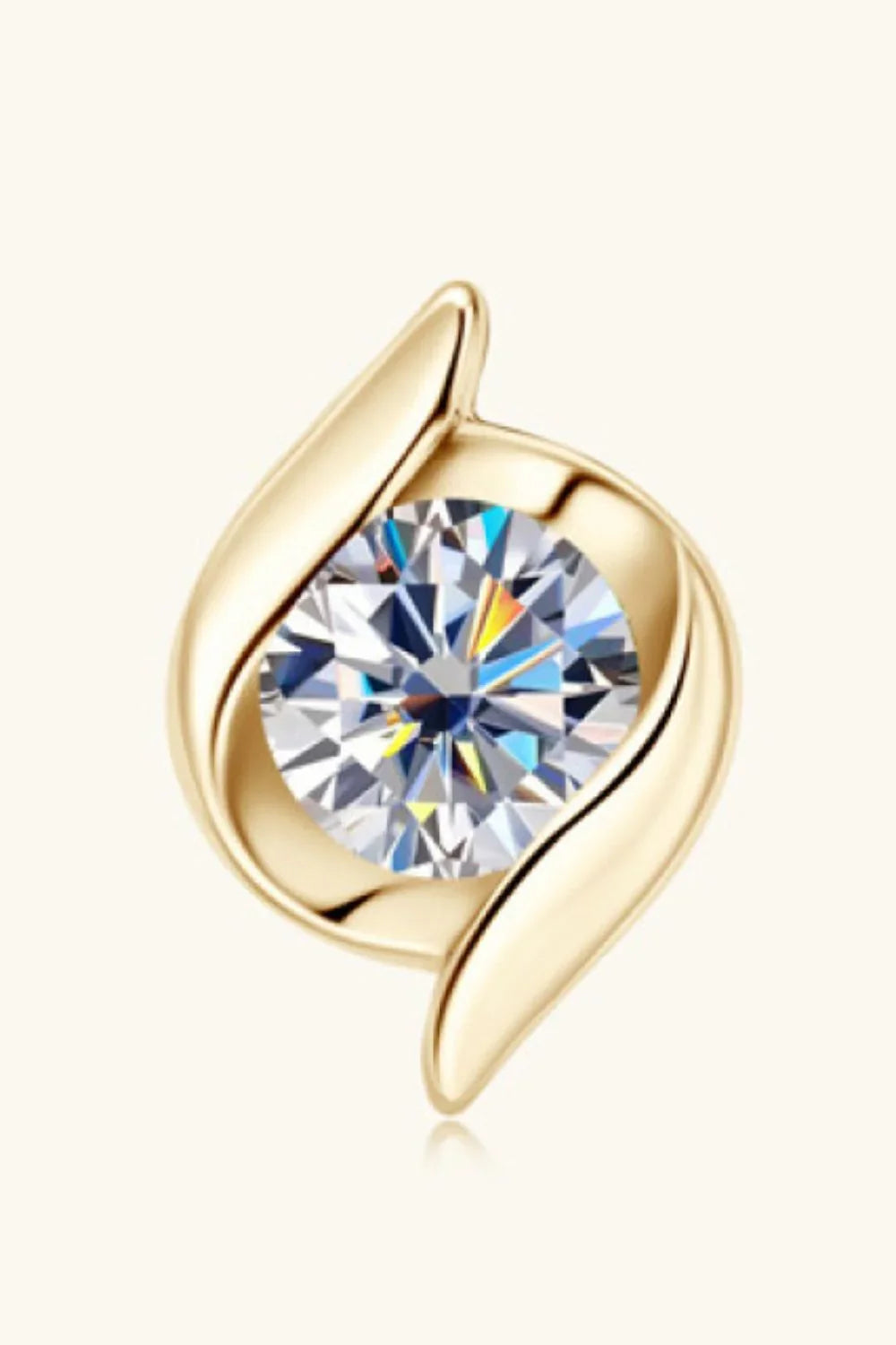 1 Carat Moissanite 925 Sterling Silver Stud Earrings - VAleG