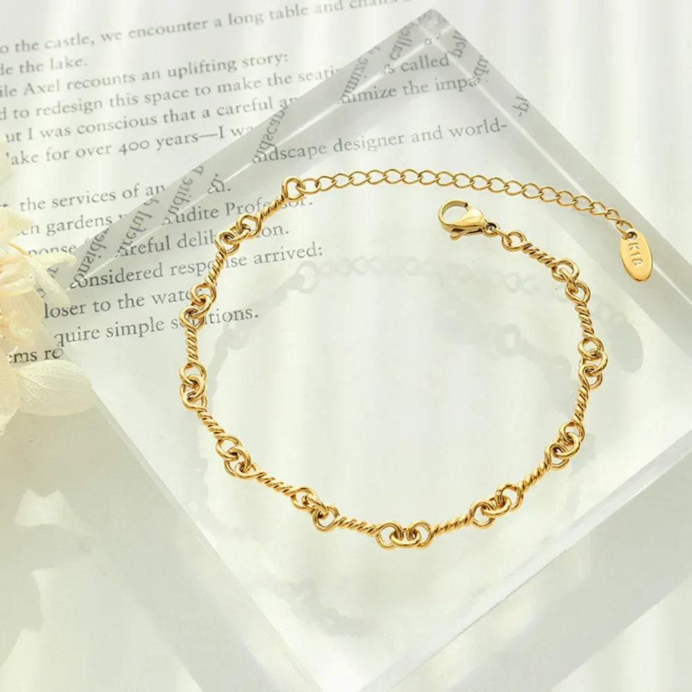 Titanium Steel Link Chain Bracelet - VAleG