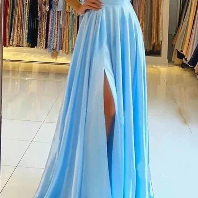 Evening Dress Prom Robe Formal Simple Split - VAleG