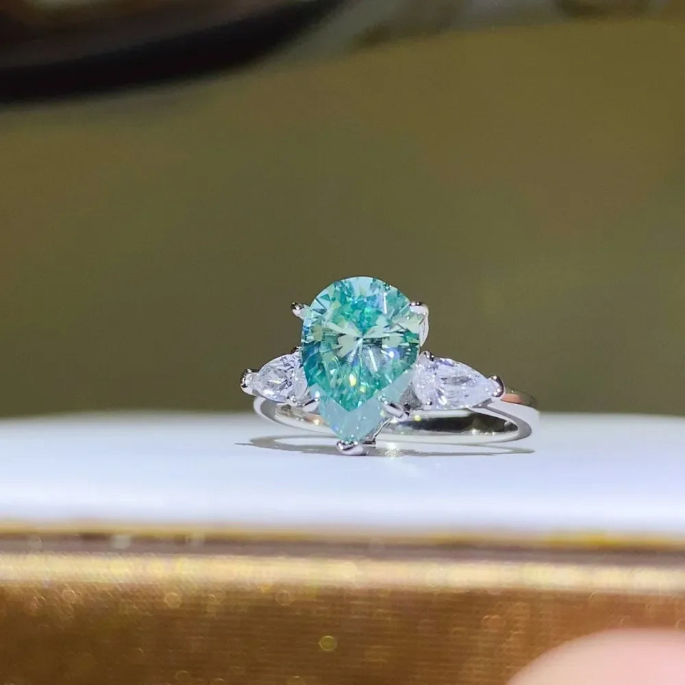 2 Carat 925 Sterling Silver Moissanite Ring - VAleG